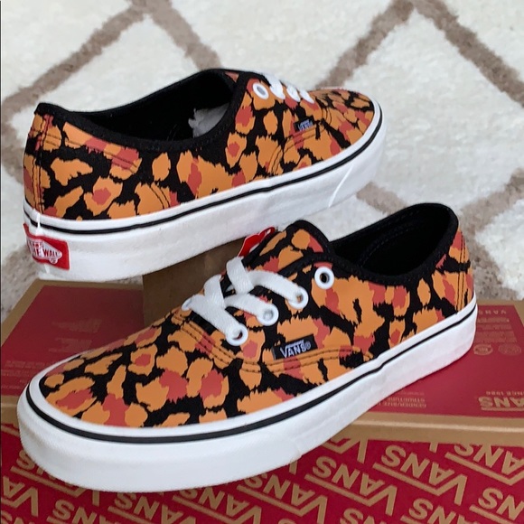 VANS AUTHENTIC LEOPARD BLACK/INCA GOLD Men’s - Picture 2 of 16